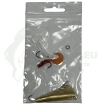 Nageli kirvekomplekt 2 silikooni ja kirvega kuld-hõbe ca 19g