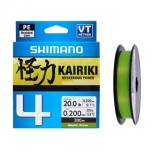 Nöör Shimano Kairiki 4 0.06mm 4.4kg 150m roheline