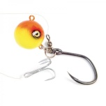 Surnud kala rakendus Halibut Rig 400g Kollane/punane konks #12/0 ja #4/0 pliivaba