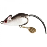 Hiir Fladen Mouse 9.5g 4.5cm uppuv must-valge