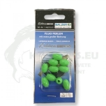 Pärlid Balzer Fluo rohelised helendavad ovaalsed 9x13mm 10tk
