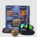 Deeper Chirp+ 2 kingipakk Fish Spotter Kit 2023 kaelasalli ja Westini päikeseprillidega