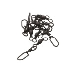 Karabiin KINETIC Barrel Swivel w/Scandic Snap #2 Black 40kg 6tk