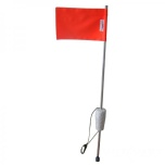 Märklipp MINI2 üldpikkus 1.5m veep. lipuni 0.5m 2x lipp 20x30cm koonusujukiga