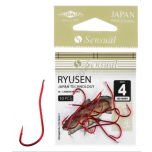 Konksud Sensual Ryusen w/Ring RED #1/0 10tk