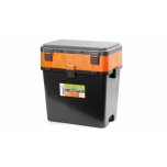 Kalastuskast HELIOS M madal 19l 380x320x260mm roheline/must max 130kg