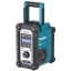 Raadio Makita DAB+ DMR110 töötab 7.2-18V akudega